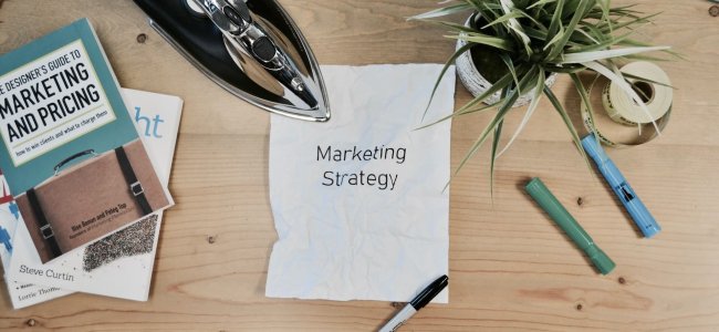 “Marketing Strategy” written on a piece of paper