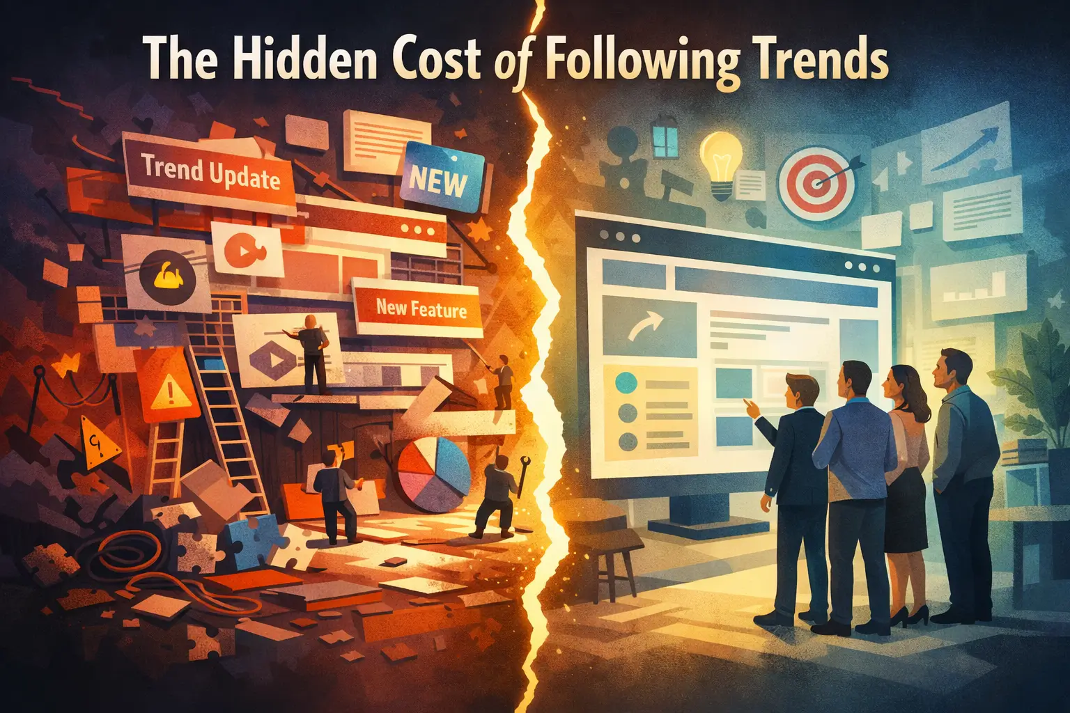 Hidden Cost of Following Trends